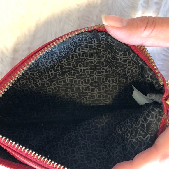 LODIS Olivia Pebbled Leather Wristlet Clutch Purse - Picture 4 of 7